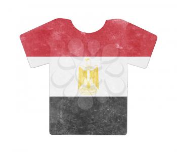 Simple t-shirt, flithy and vintage look, isolated on white - Egypt