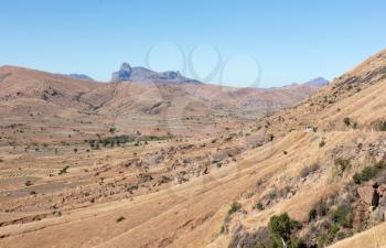 Typical landscape in the south of Madagascar, Africa