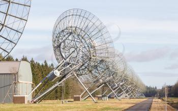 Large array radio telescope in the Netherlands