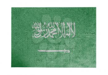 Large jigsaw puzzle of 1000 pieces - flag - Saudi Arabia