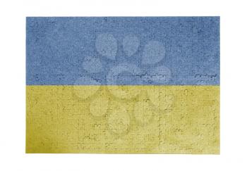Large jigsaw puzzle of 1000 pieces - flag - Ukraine