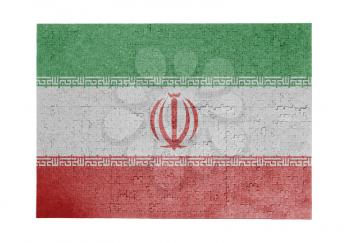 Large jigsaw puzzle of 1000 pieces - flag - Iran