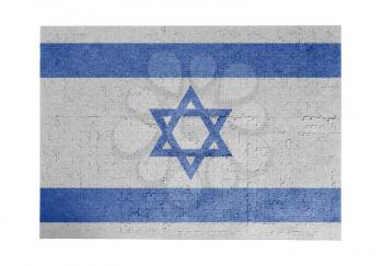Large jigsaw puzzle of 1000 pieces - flag - Israel