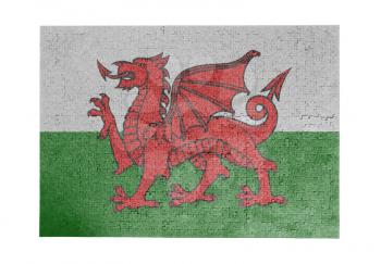 Large jigsaw puzzle of 1000 pieces - flag - Wales
