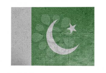 Large jigsaw puzzle of 1000 pieces - flag - Pakistan