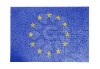 Large jigsaw puzzle of 1000 pieces - flag - European Union