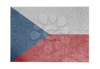 Large jigsaw puzzle of 1000 pieces - flag - Czech Republic