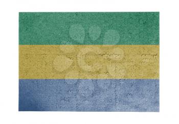 Large jigsaw puzzle of 1000 pieces - flag - Gabon