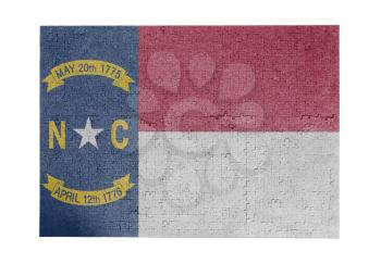Large jigsaw puzzle of 1000 pieces - flag - North Carolina