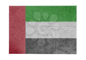 Large jigsaw puzzle of 1000 pieces - flag - UAE