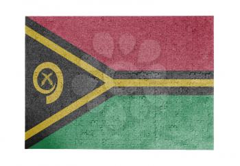Large jigsaw puzzle of 1000 pieces - flag - Vanuatu
