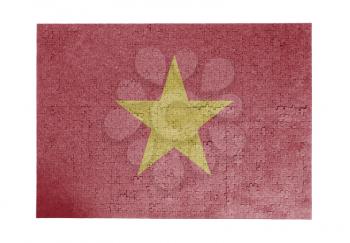 Large jigsaw puzzle of 1000 pieces - flag - Vietnam
