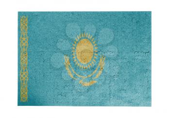 Large jigsaw puzzle of 1000 pieces - flag - Kazakhstan