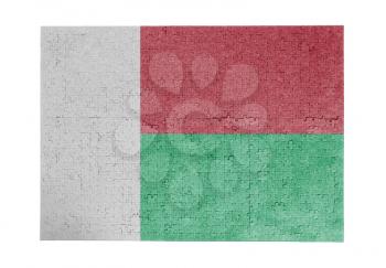 Large jigsaw puzzle of 1000 pieces - flag - Madagascar