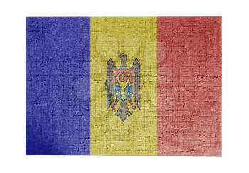 Large jigsaw puzzle of 1000 pieces - flag - Moldova