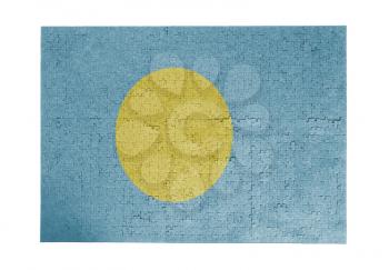 Large jigsaw puzzle of 1000 pieces - flag - Palau
