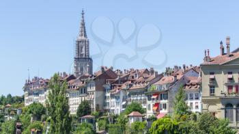 View on the enchanting old town of Bern, capital of Switzerland