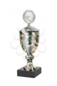 Trophy cup isolated on a white background - Camo
