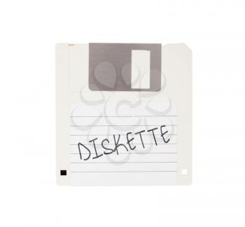 Floppy Disk - Tachnology from the past, isolated on white - Diskette