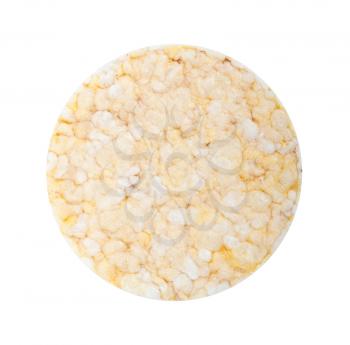Rice cookie isolated on a white background