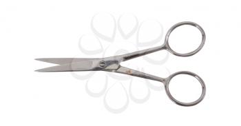 Open scissor isolated on a white background