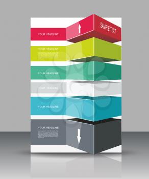 Vector brochure, flyer, magazine cover & poster template 