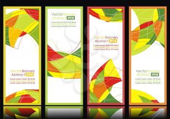 Set of abstract banners. 