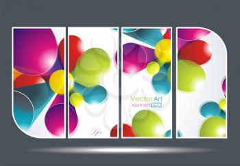 Set of  abstract banners. 