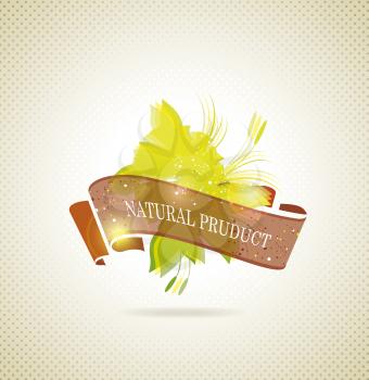 Natural product icon vector 