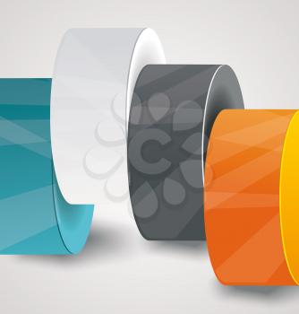 Vector pillars with your indicators, business infographics template. 
