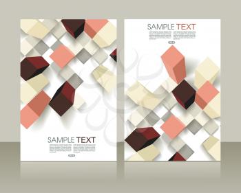 Retro design templates for a4 covers, banners, flyers and posters with abstract geometric shapes. 