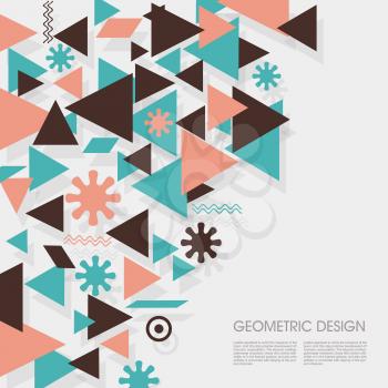 Retro  background, use for covers, banners, flyers and posters with abstract  geometric design.