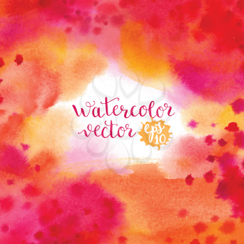Watercolor bright hand painted background