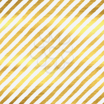 Geometric golden stripes seamless pattern
