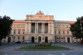 great beautiful building with nice architecture in Lvov