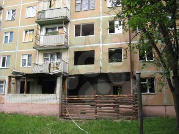 Consequences of explosion of gas in the multi-storey house in Chernigiv