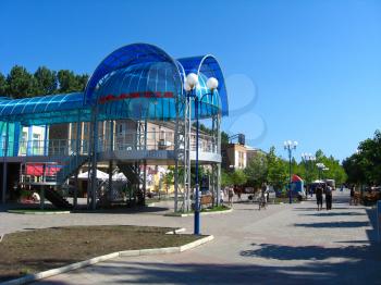 View on the resort city of Berdyansk