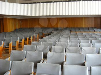 image of conference room with dark chairs