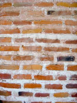 Background from a red wall from a red brick