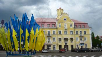 The central square in the city of Chernigov