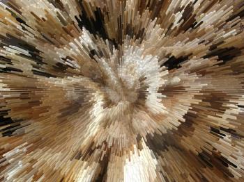 image of unusual brown and white explosion
