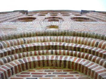 image of architectural ensemble from red brick