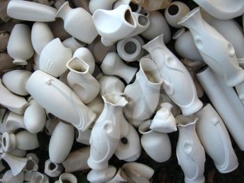 the image of many white amphoras on sale