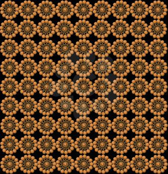 wallpapers with many round abstract golden patterns on the dark