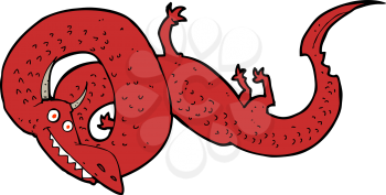 Royalty Free Clipart Image of a Chinese Dragon