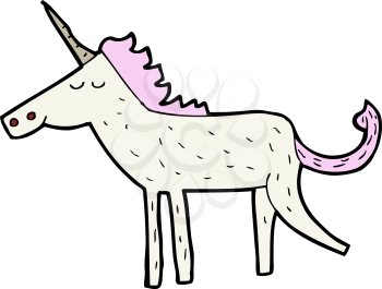 Royalty Free Clipart Image of a Unicorn