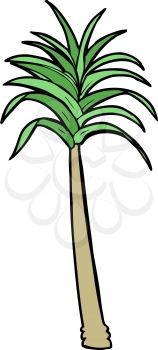 Royalty Free Clipart Image of a Palm Tree