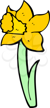 Royalty Free Clipart Image of a Daffodil