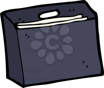 Royalty Free Clipart Image of Business Files