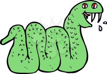 Royalty Free Clipart Image of a Snake